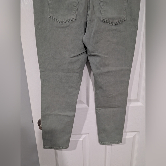 Mossimo Supply Co. Denim Sage Green High Rise Skinny Jeans in Size 16R - Picture 8 of 10